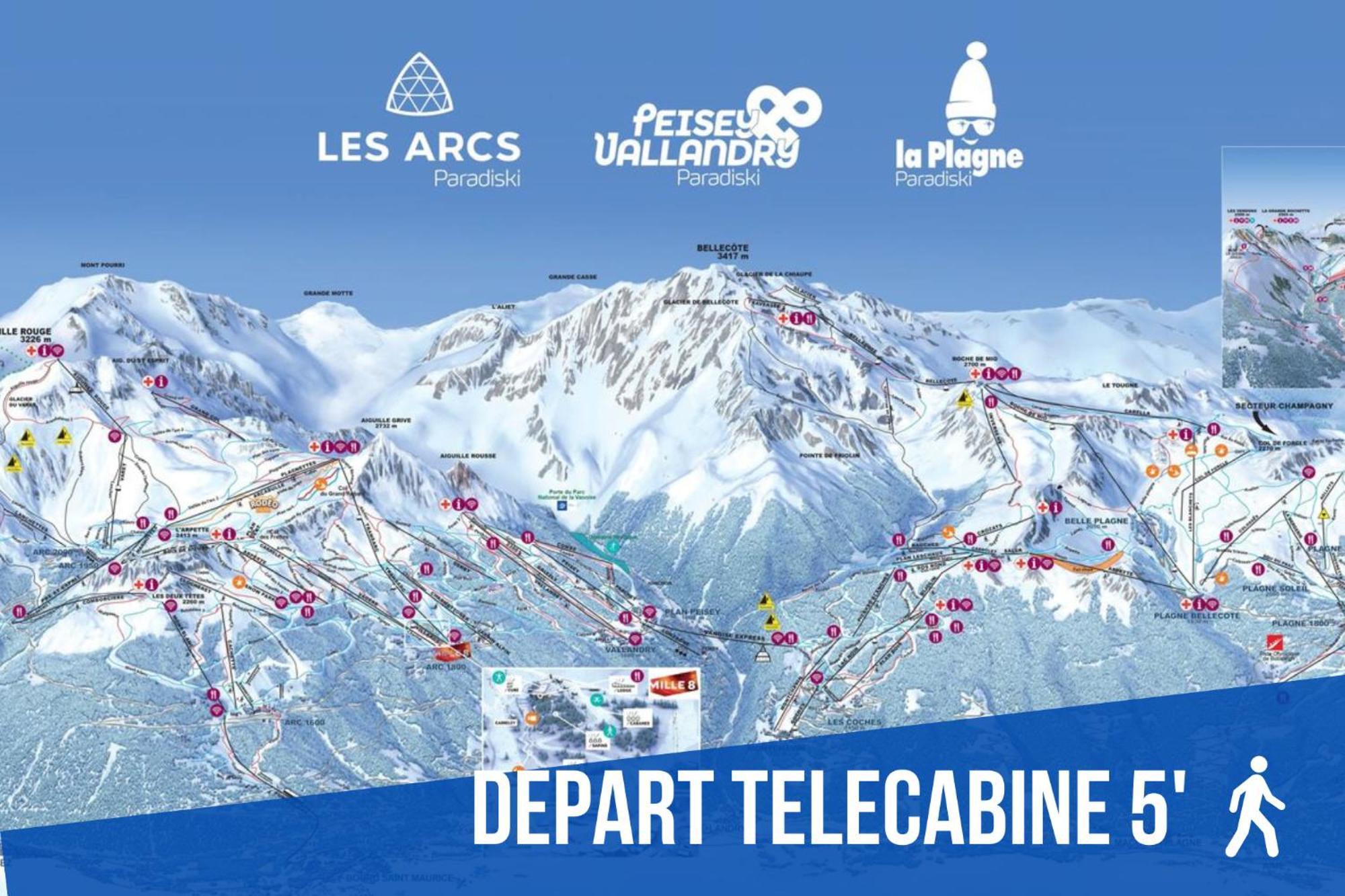 Elegant Et Moderne Avec Vue Montagne Au Coeur De Paradiski - Garage - 8Pers - 90M2 - Sabaudinha La Plagne Esterno foto